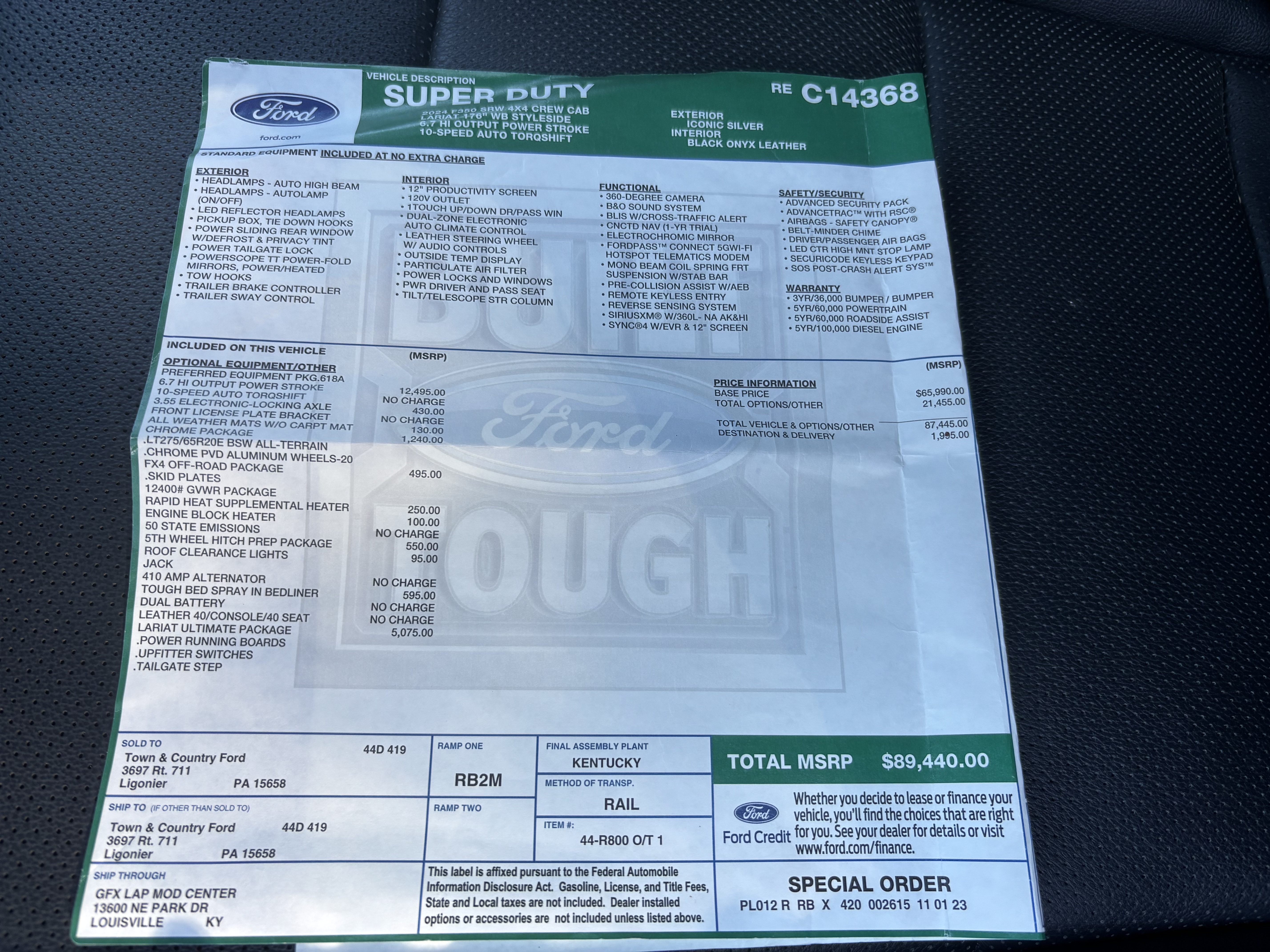 Used 2024 Ford F350 Lariat w/ Lariat Ultimate Package AWD/4WD image 21