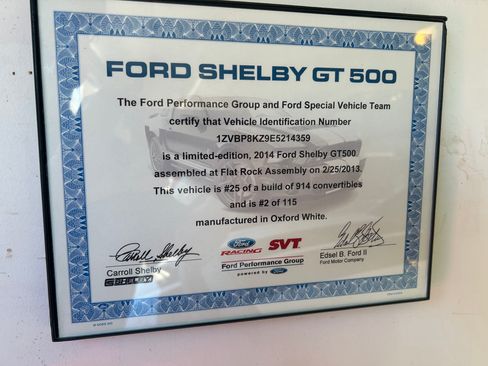 Used 2014 Ford Mustang Shelby GT500 w/ Equipment Group 821A image 2