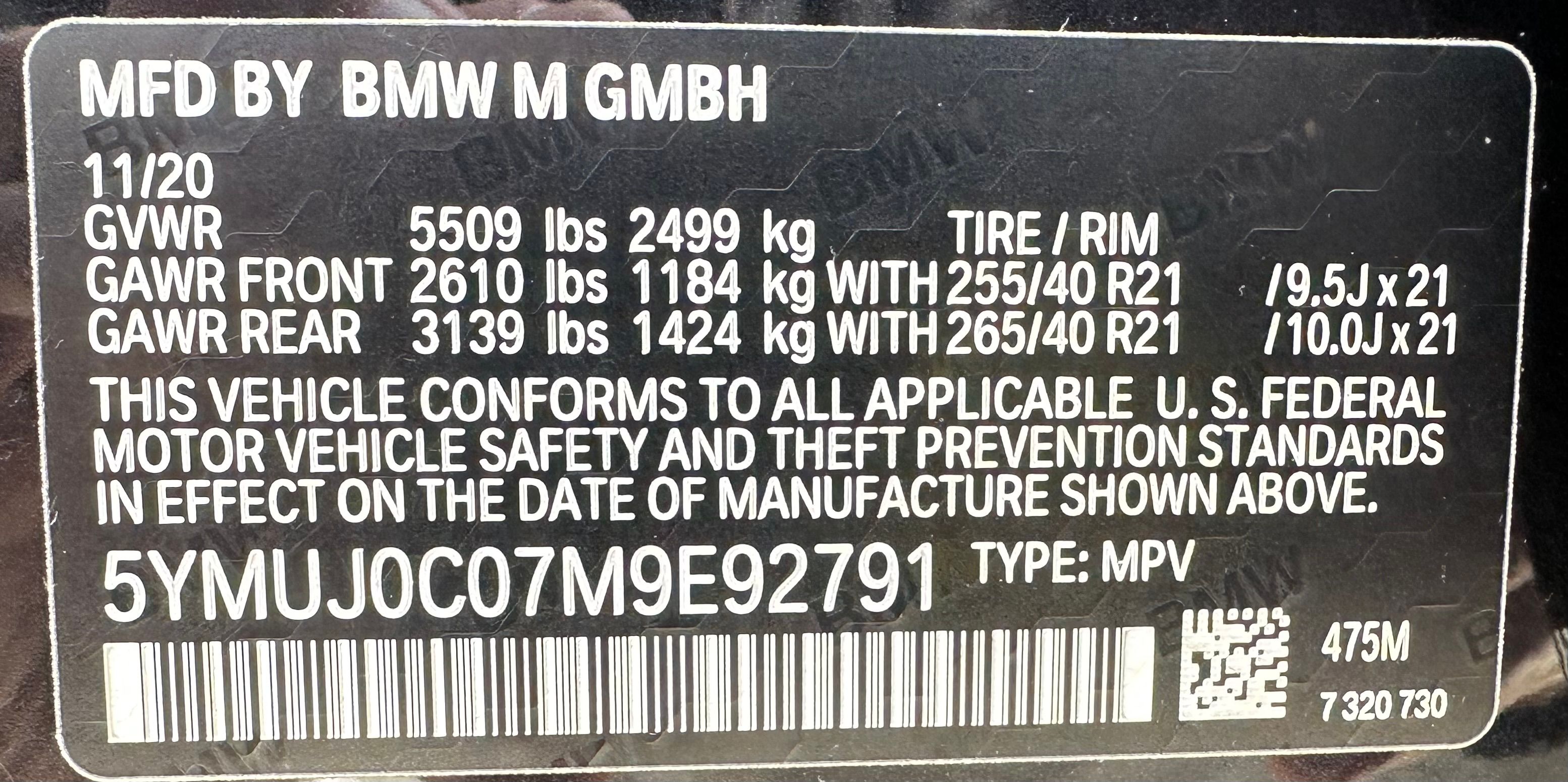 Used 2021 BMW X4 M w/ Competition Package AWD/4WD image 9