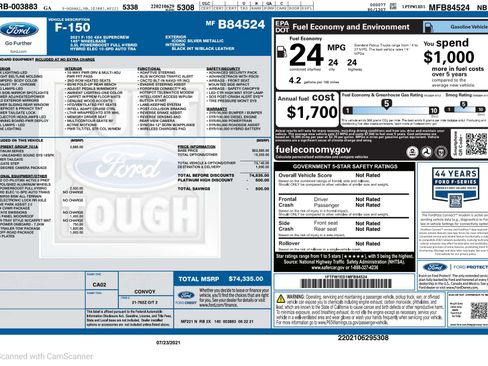 Used 2021 Ford F150 Platinum w/ Equipment Group 701A High image 12