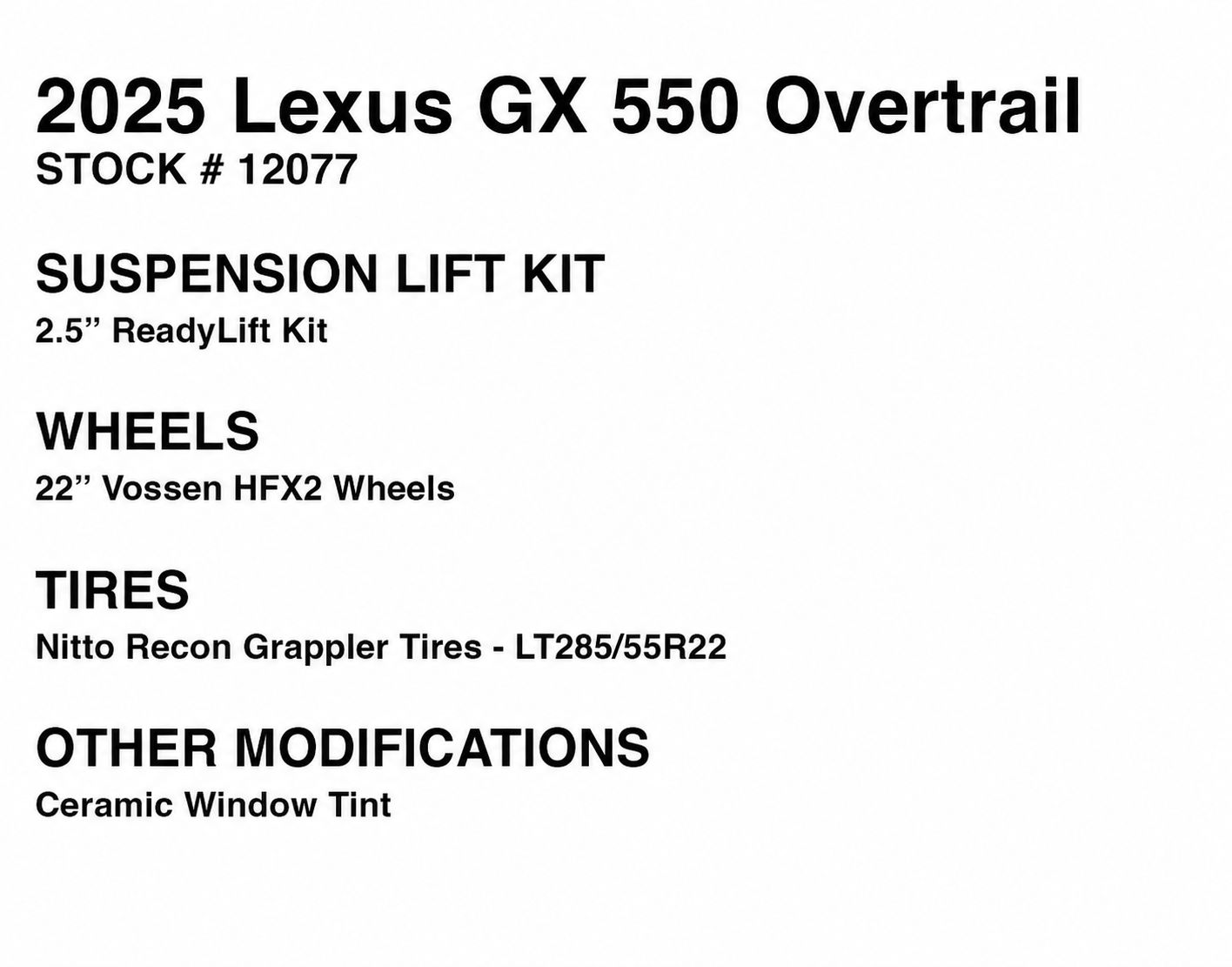 Used 2025 Lexus GX 550 w/ Accessory Package (32) AWD/4WD image 20