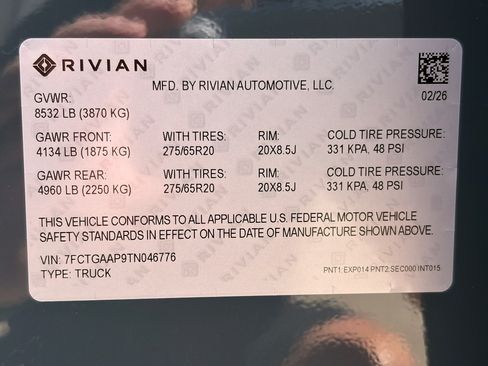 Used 2026 Rivian R1T Premium AWD/4WD image 14