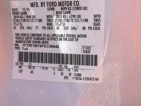 Used 2015 Ford F350 XL w/ XL Appearance Package AWD/4WD image 9
