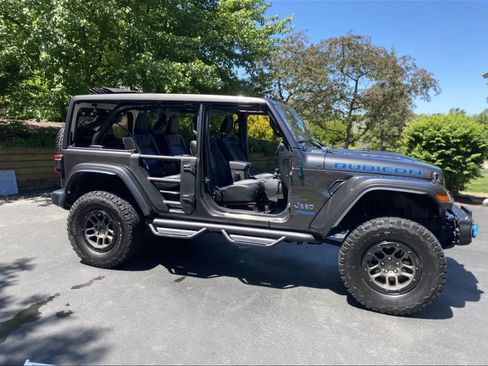 Used 2021 Jeep Wrangler Unlimited Rubicon 4xe w/ Steel Bumper Group image 2