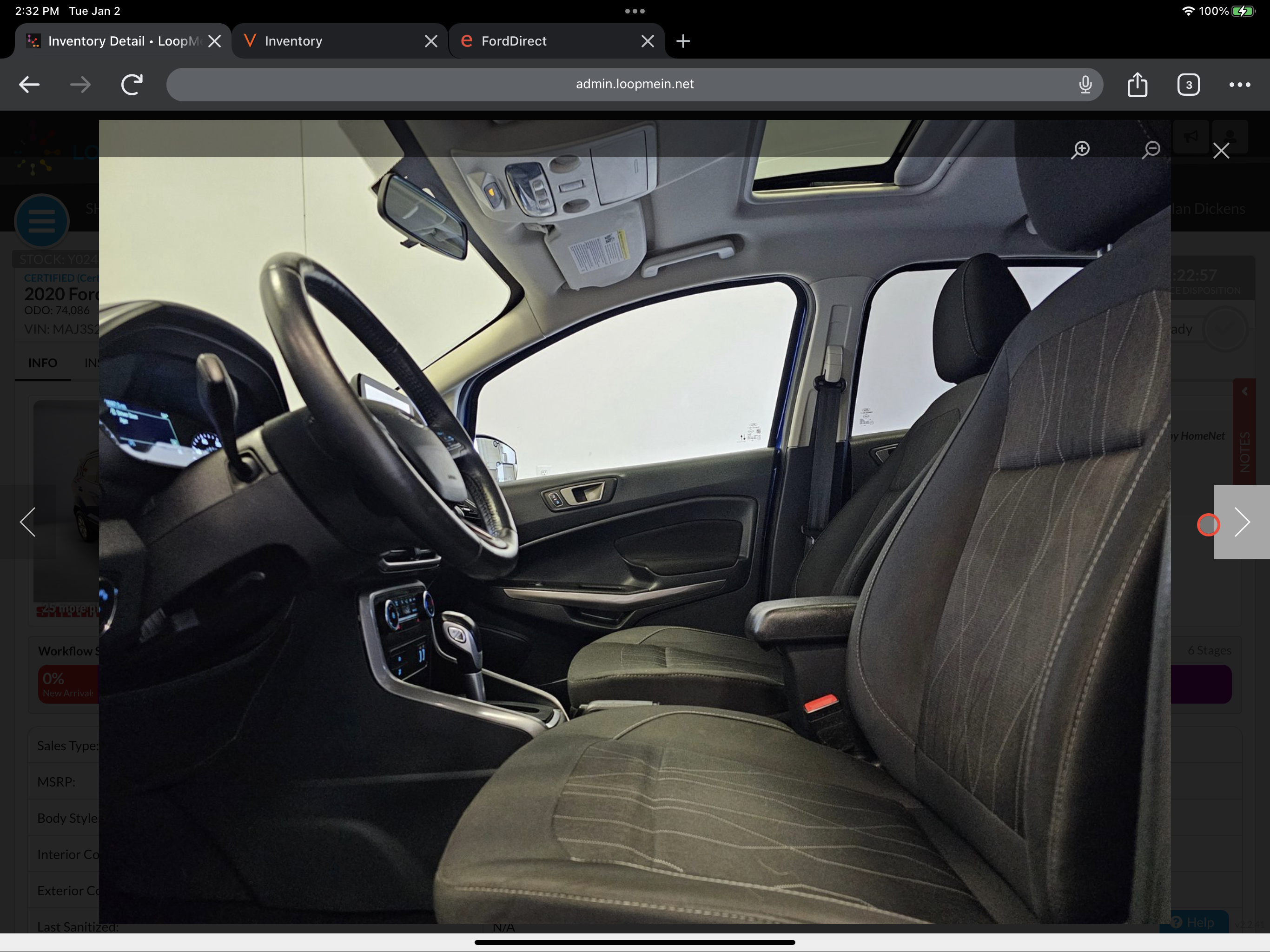 Used 2020 Ford EcoSport SE FWD image 5