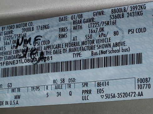 Used 2008 Ford E-350 and Econoline 350 XLT image 6