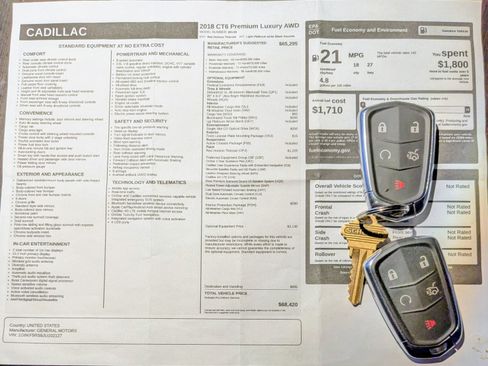 Used 2018 Cadillac CT6 Premium Luxury w/ Active Chassis Package image 30