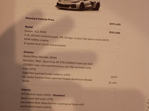 Used 2026 Chevrolet Corvette ZR1 w/ ZR1 Carbon Fiber Aero Package image 17