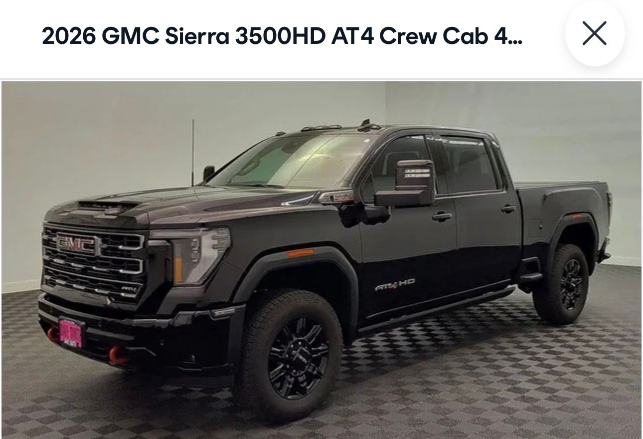 Used 2026 GMC Sierra 3500 AT4 w/ AT4 Premium Plus Package AWD/4WD image 1