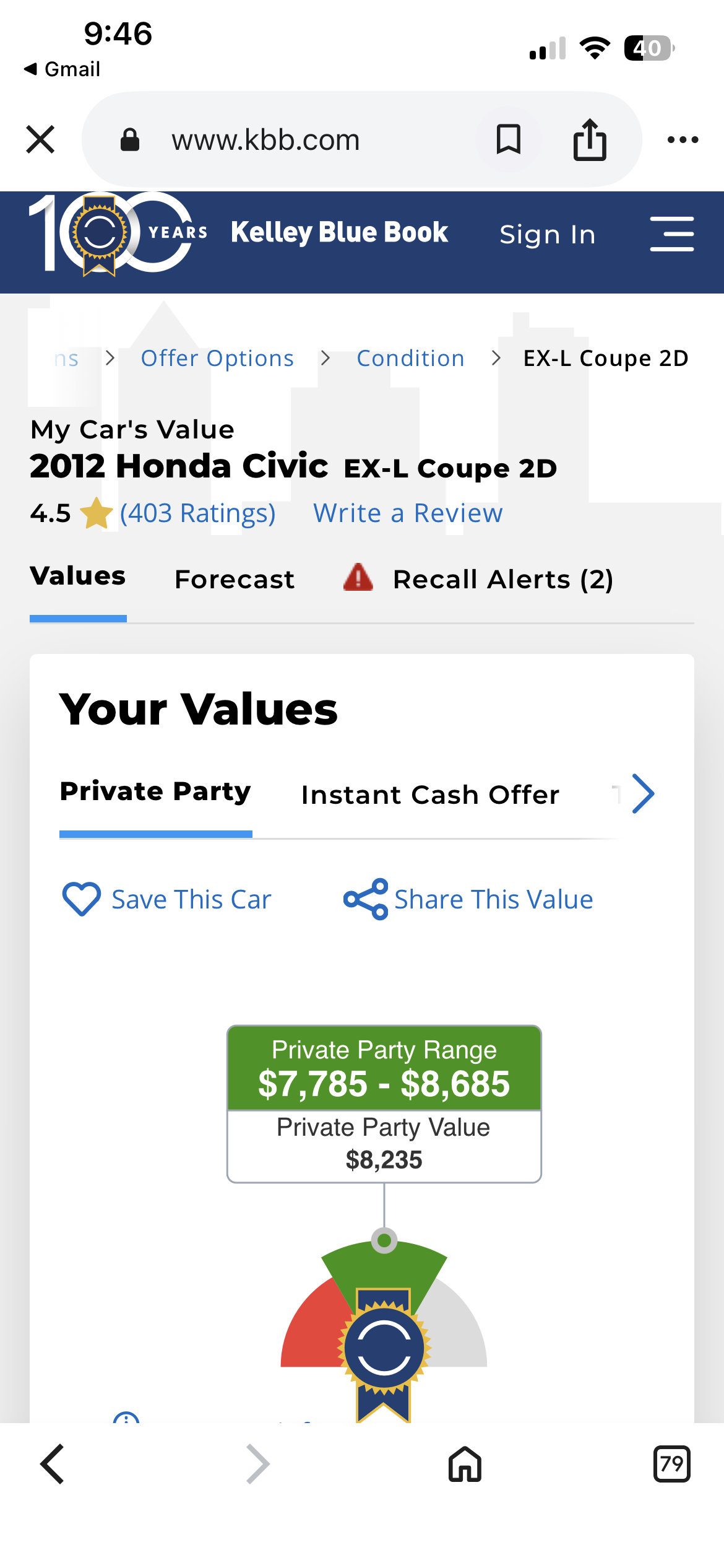 Used 2012 Honda Civic EX image 18