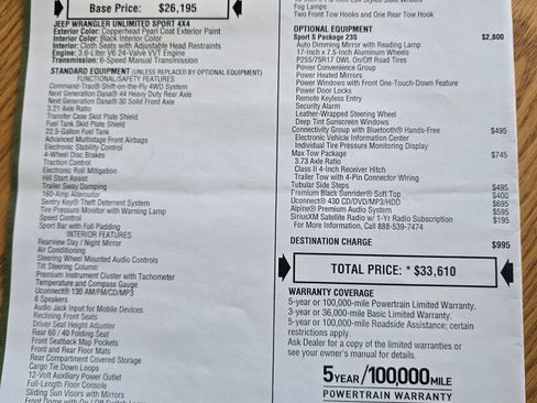 Used 2014 Jeep Wrangler Unlimited Sport w/ Quick Order Package 23S image 12