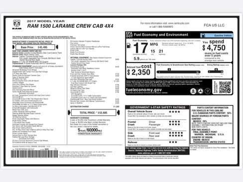Used 2017 RAM 1500 Laramie w/ Convenience Group image 2