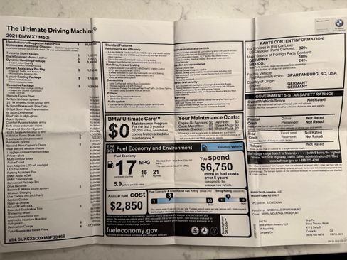 Used 2021 BMW X7 M50i image 17