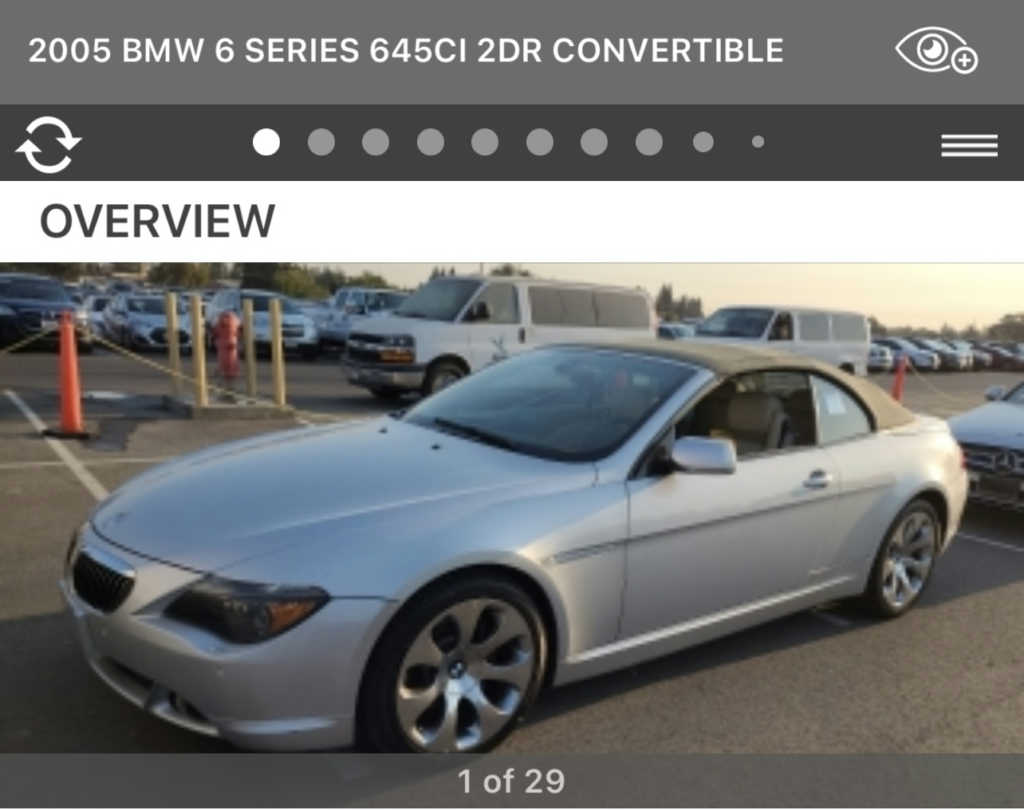 Used 2005 BMW 645Ci Convertible RWD image 2