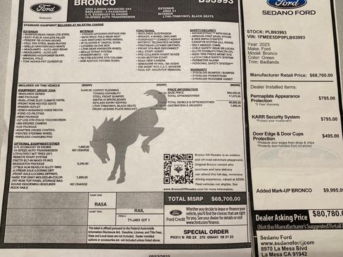 Used 2023 Ford Bronco Badlands image 4