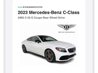Used 2023 Mercedes-Benz C 63 AMG S w/ AMG Night Package