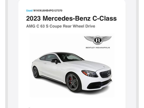 Used 2023 Mercedes-Benz C 63 AMG S w/ AMG Night Package image 1