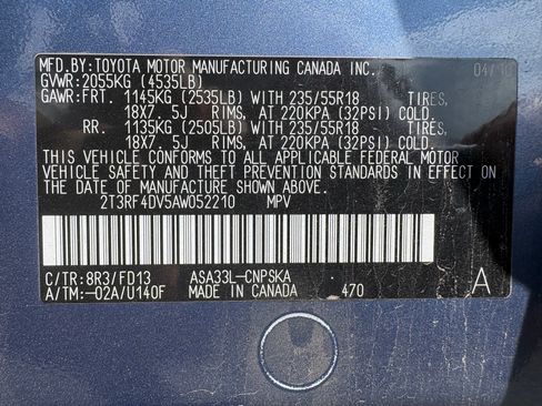 Used 2010 Toyota RAV4 Sport w/ Sport Extra Value Pkg AWD/4WD image 10