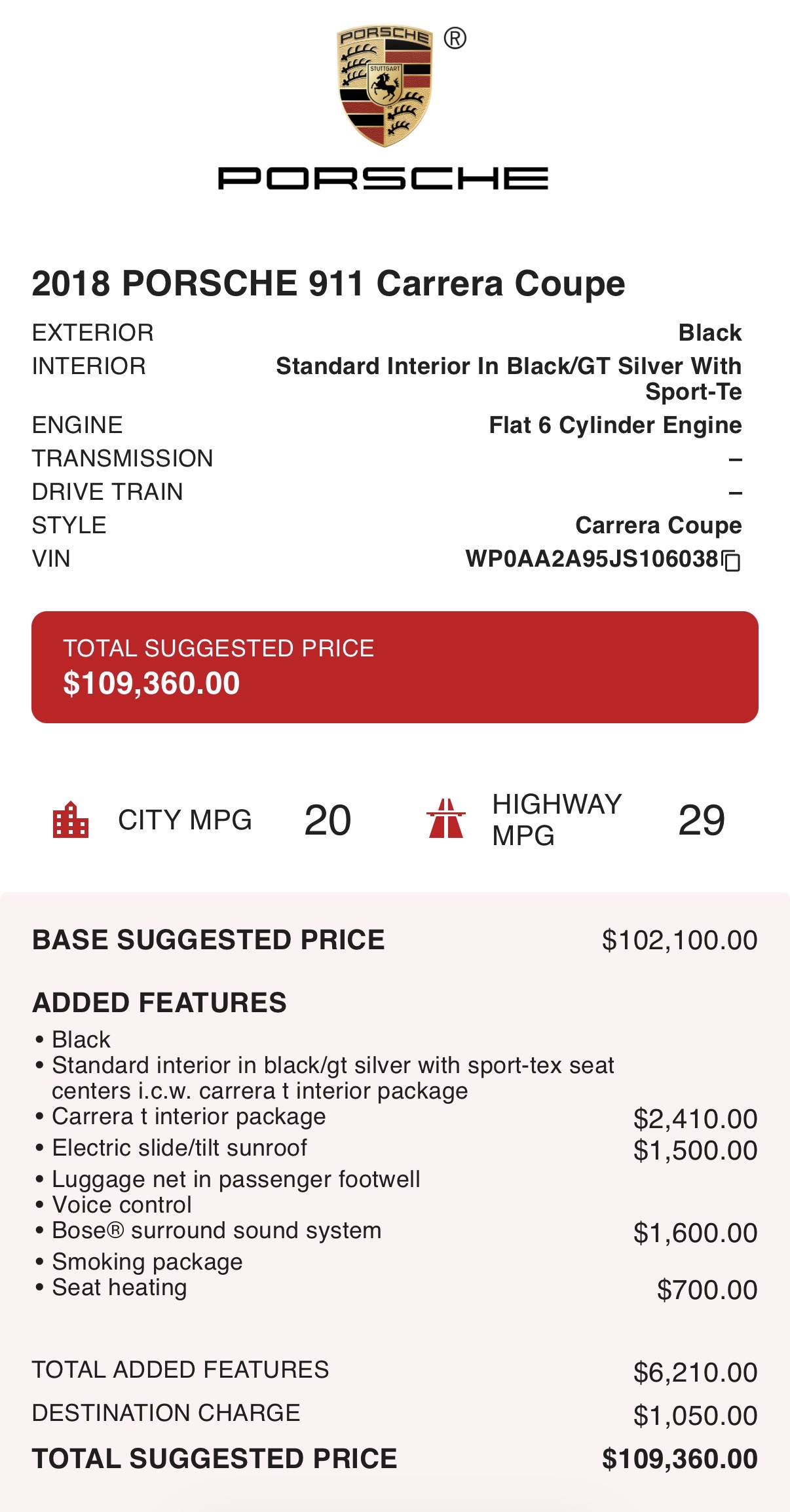 Used 2018 Porsche 911 Carrera T RWD image 25