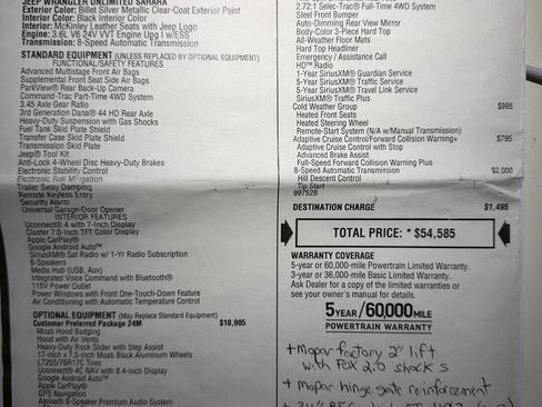 Used 2019 Jeep Wrangler Unlimited Sahara w/ Quick Order Package 24M Moab AWD/4WD image 26