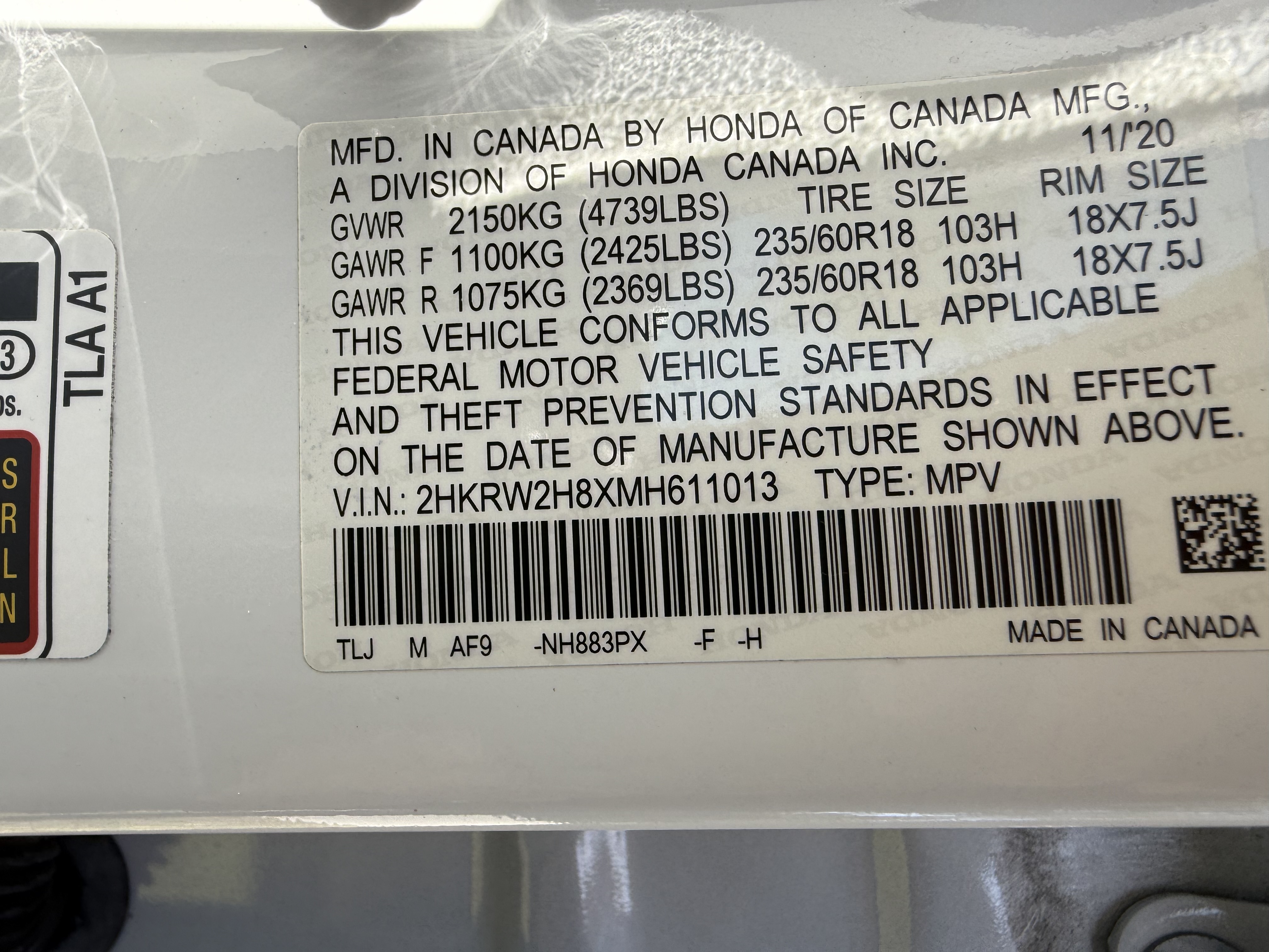 Used 2021 Honda CR-V EX-L image 11