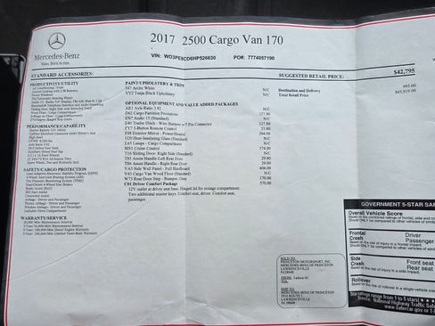 Used 2017 Mercedes-Benz Sprinter 2500 image 15