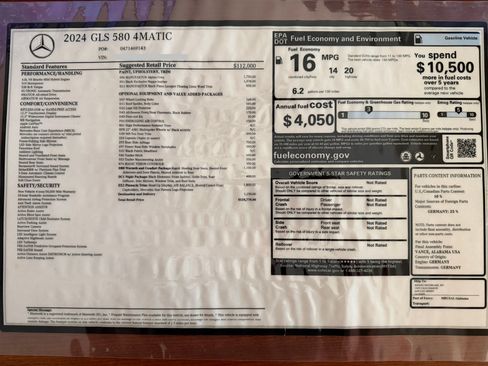 Used 2024 Mercedes-Benz GLS 580 4MATIC image 22