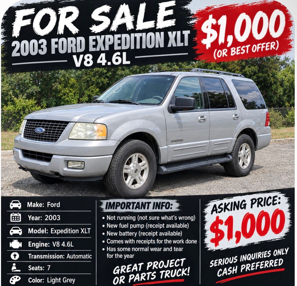Used 2003 Ford Expedition XLT RWD image 1