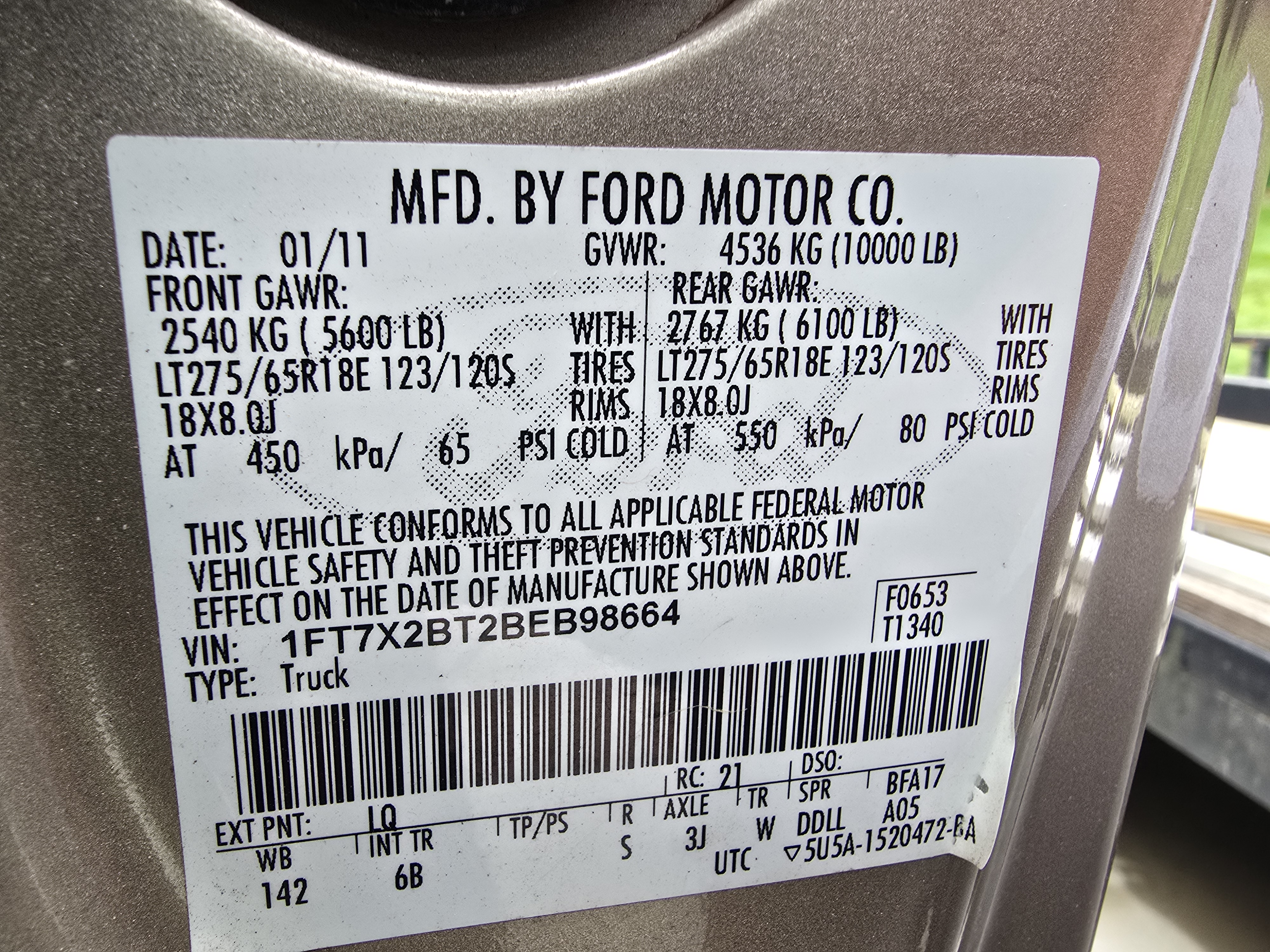 Used 2011 Ford F250 Lariat w/ Lariat Interior Pkg AWD/4WD image 11