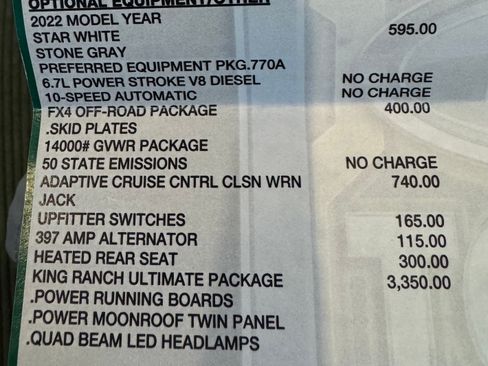 Used 2022 Ford F450 King Ranch w/ King Ranch Ultimate Package image 9