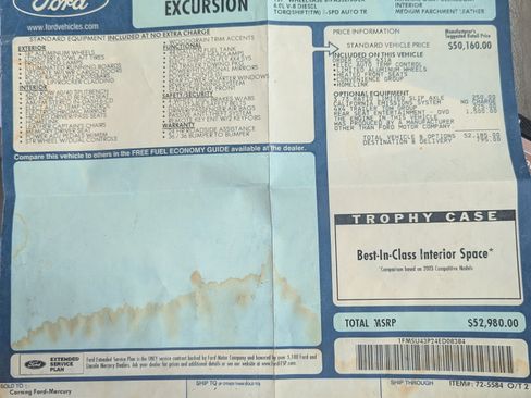 Used 2004 Ford Excursion Limited image 20