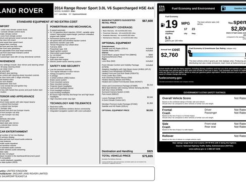 Used 2014 Land Rover Range Rover Sport HSE image 2
