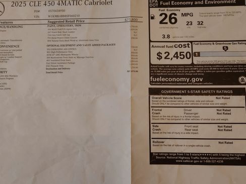 Used 2025 Mercedes-Benz CLE 450 4MATIC Cabriolet image 31