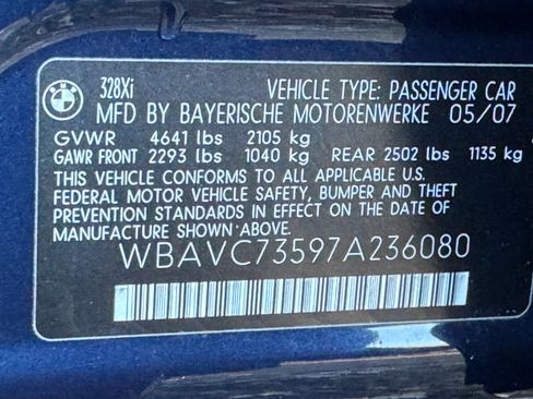 Used 2007 BMW 328xi Sedan image 8