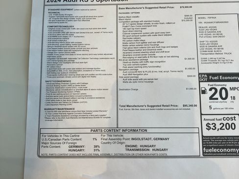 Used 2024 Audi RS 5 Sportback image 7