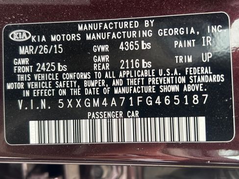 Used 2015 Kia Optima LX FWD image 12