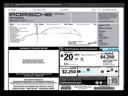 Used 2019 Porsche Cayenne S image 9