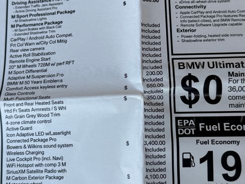 Used 2023 BMW M850i Gran Coupe xDrive w/ M Carbon Exterior Package AWD/4WD image 17