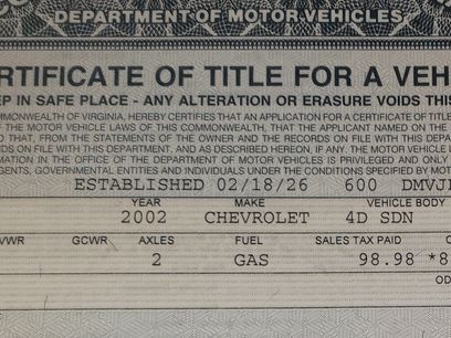 Used 2002 Chevrolet Impala LS w/ Seating Comfort Pkg