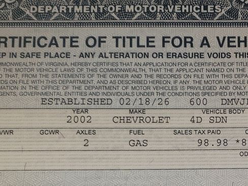 Used 2002 Chevrolet Impala LS w/ Seating Comfort Pkg image 1