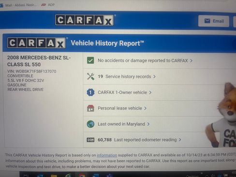 Used 2008 Mercedes-Benz SL 550 image 1