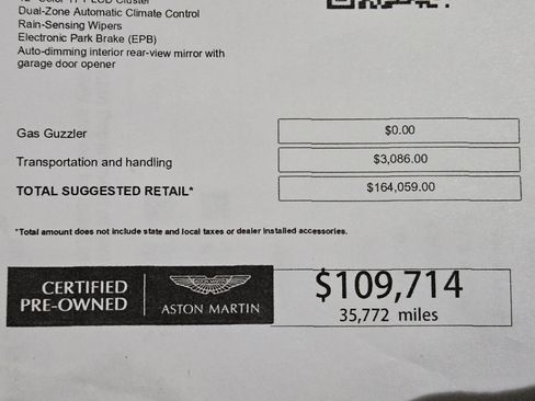 Used 2019 Aston Martin V8 Vantage Coupe image 13