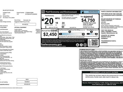 Used 2020 Aston Martin V8 Vantage Coupe image 27