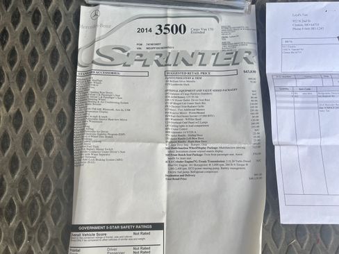 Used 2014 Mercedes-Benz Sprinter 3500 image 2