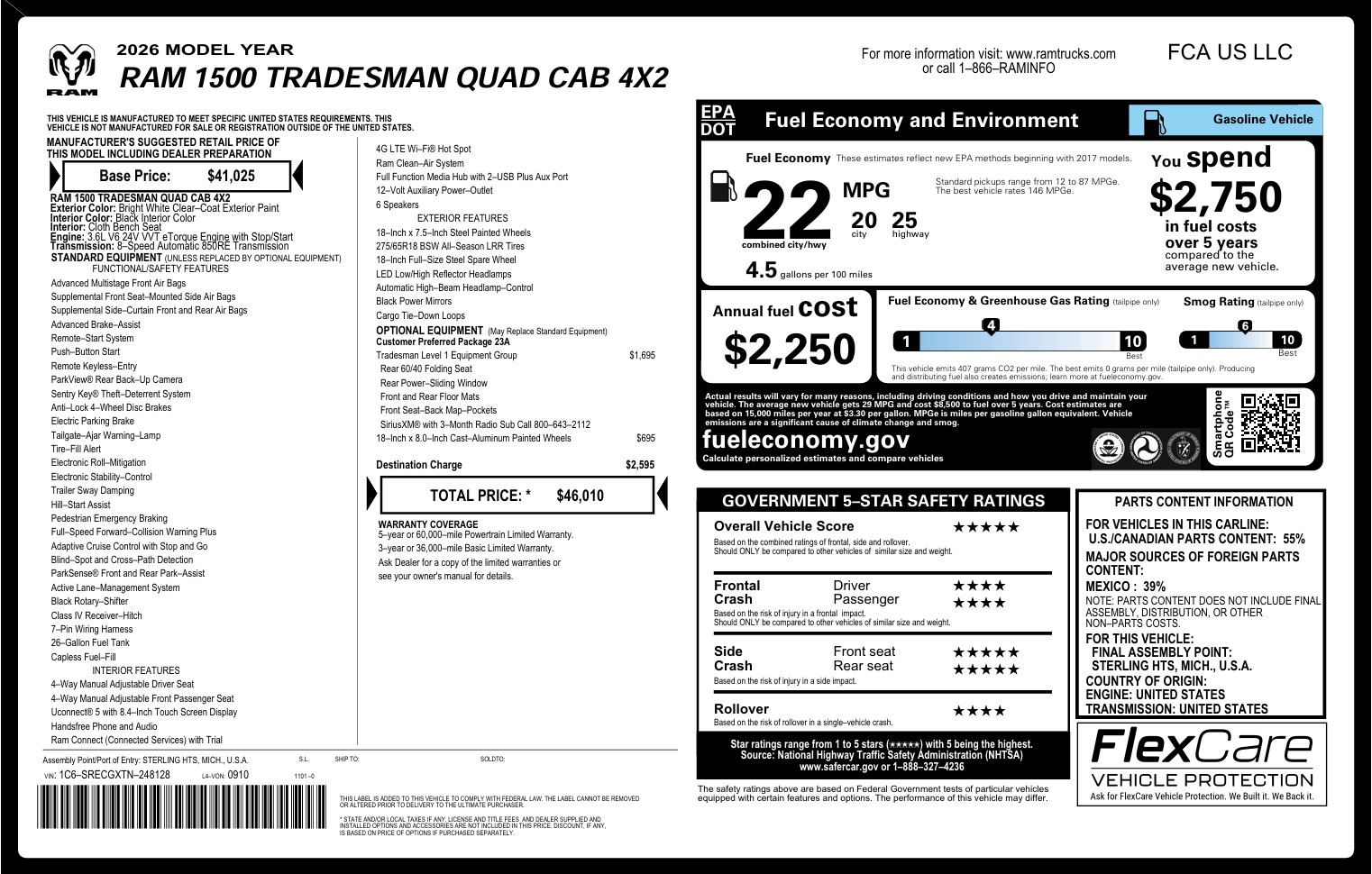 Used 2026 RAM 1500 Tradesman RWD image 12