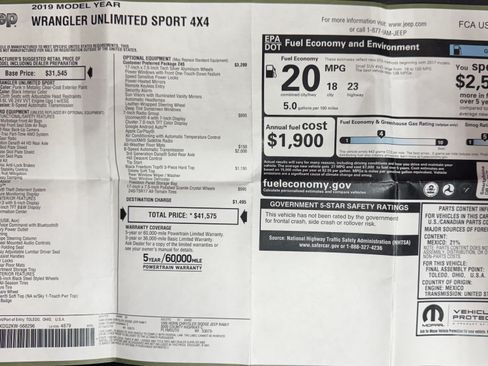 Used 2019 Jeep Wrangler Unlimited Sport S image 16