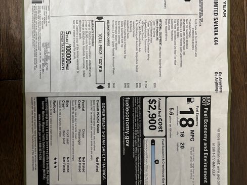 Used 2015 Jeep Wrangler Unlimited Sahara w/ Trailer Tow Group image 10