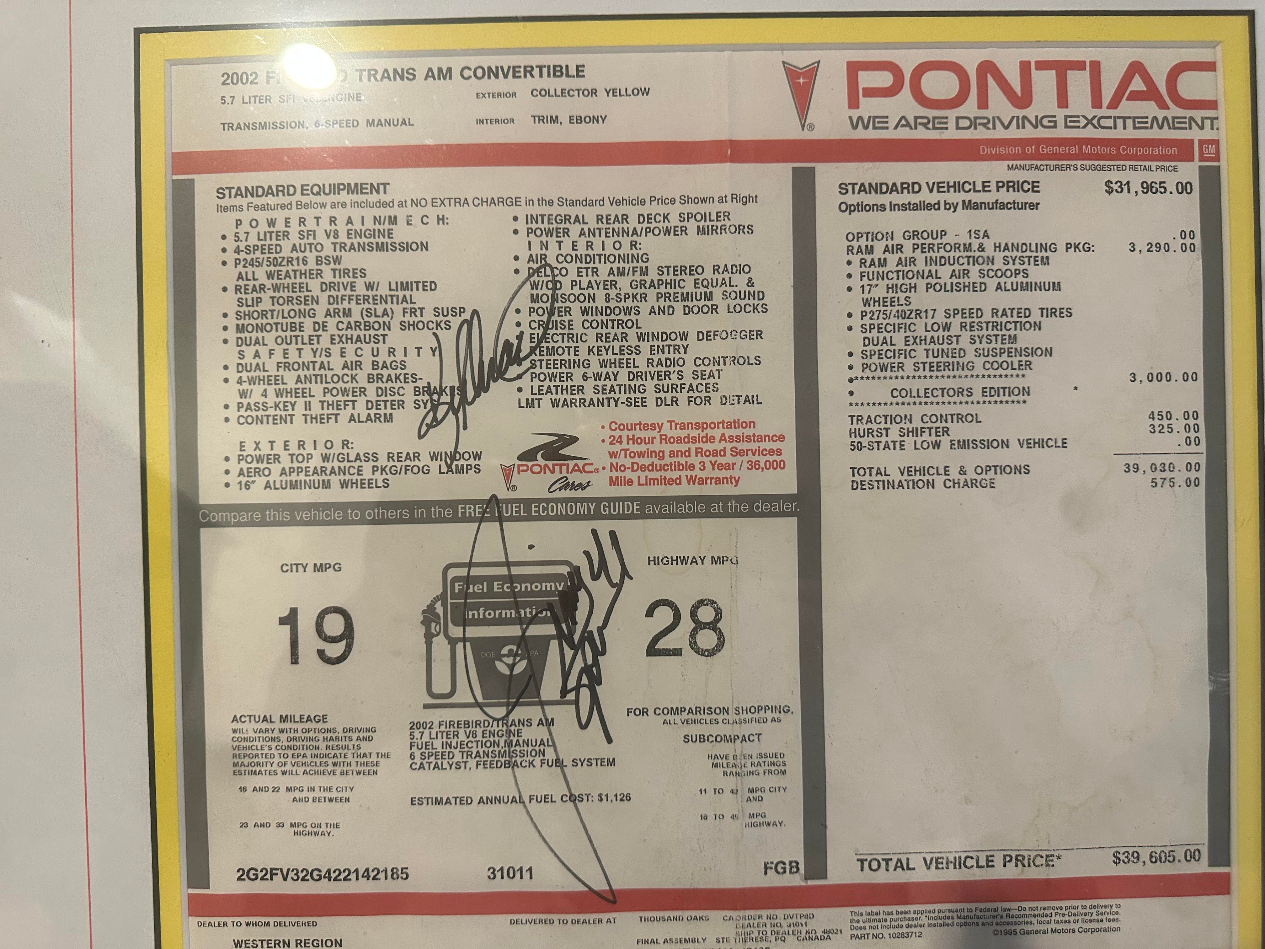 Used 2002 Pontiac Firebird Trans Am RWD image 28