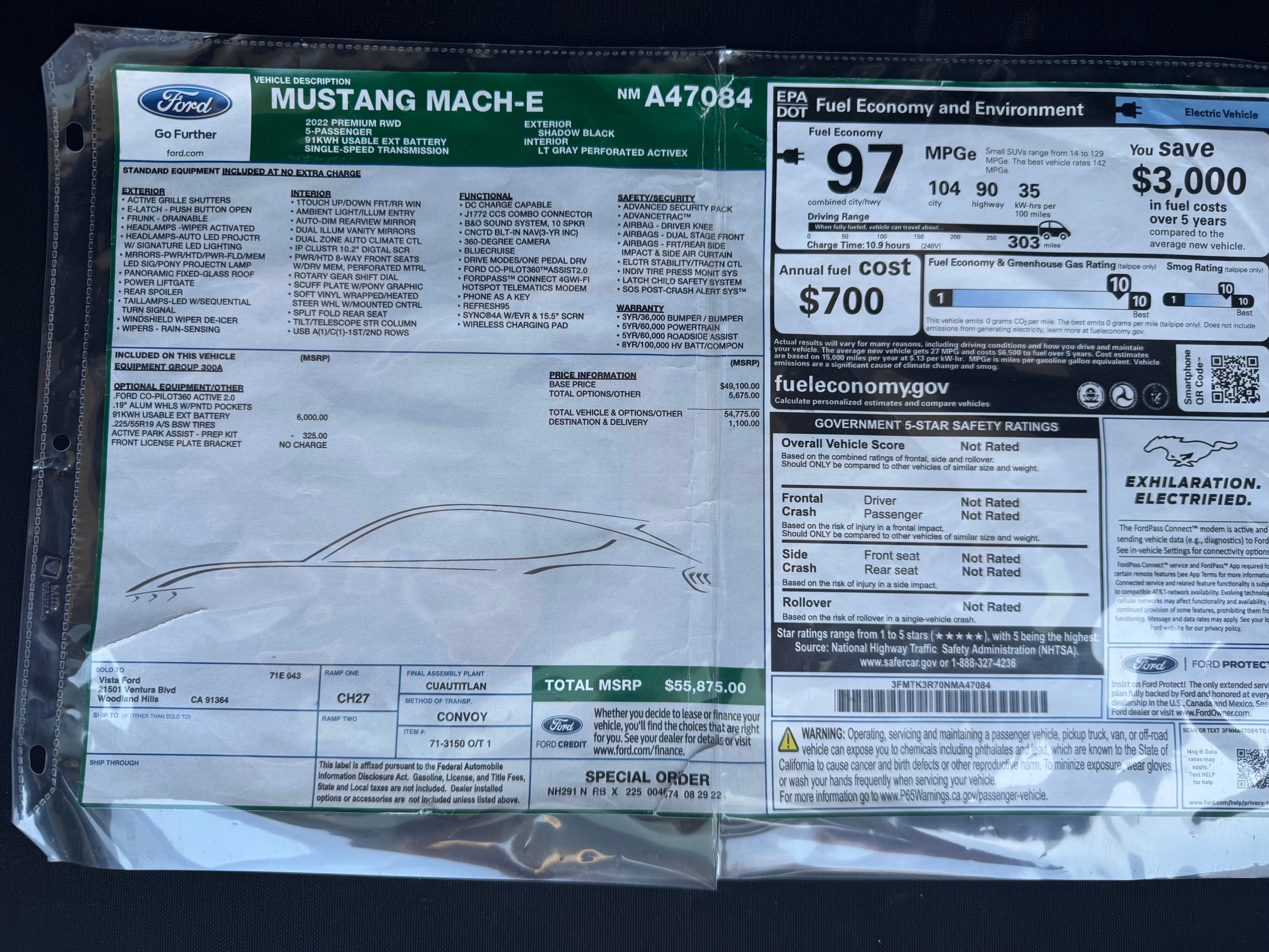 Used 2022 Ford Mustang Mach-E Premium RWD image 17