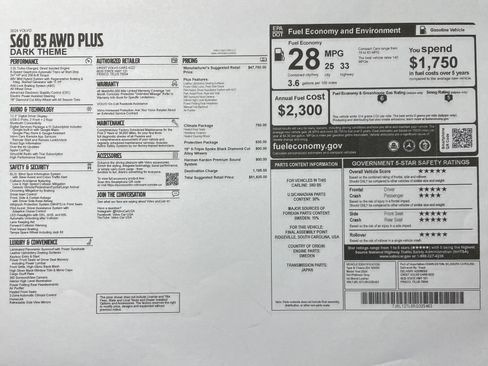 Used 2024 Volvo S60 B5 Plus w/ Climate Package image 2